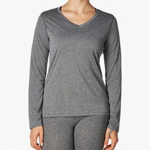 Hanes long sleeve shirt sz L grey/gray